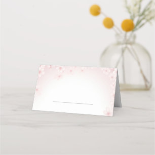Soft, Romantic Cherry Blossom Wedding Table name Place Card