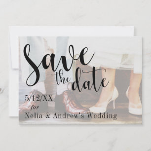 Soft Romantic Photo Typography 30 Save the Date