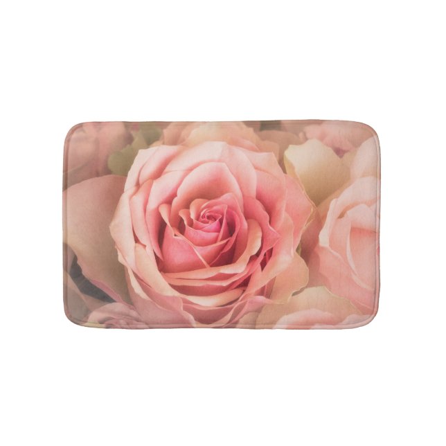 Soft Rose Blush Bath Mat (Front)