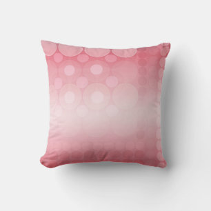 Soft Rose Dream Bubbles Motif Cushion / Coussin