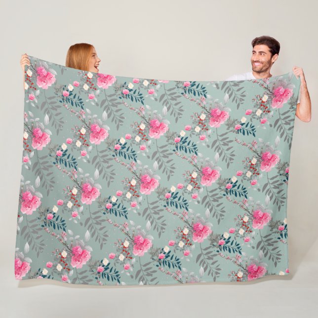 Soft rose fleece blanket (In Situ)