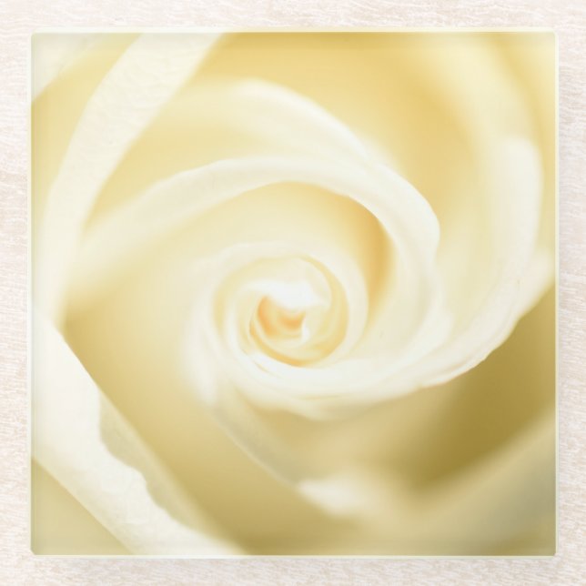 Soft Rose Print Coaster (Front)