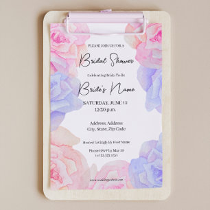 Soft rose violet Rose nuptiale Invitation à la dou