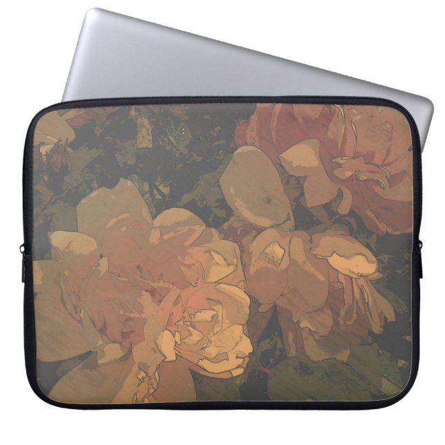 Soft Roses Laptop Sleeve (Front)