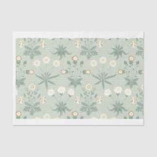 Soft Sage and Cream Floral  Tissue Paper