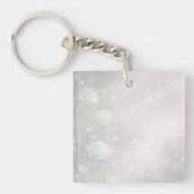 Soft sage and frosted white florals AI art 