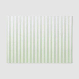 Soft Sage and White Gradated Stripes Tissue Paper