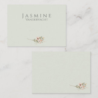 Soft Sage Botanical Wedding Place Cards
