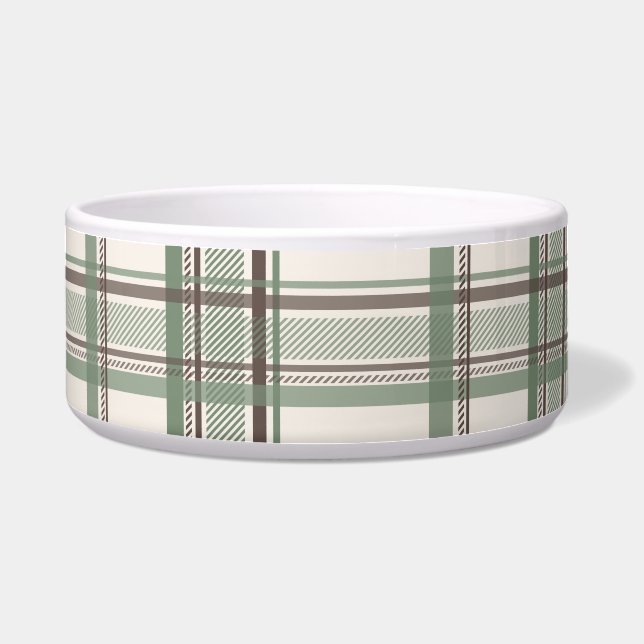 Soft Sage Cream Plaid Aesthetic (Front)