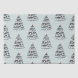 Soft Sage Green Christmas Blush Tree Ornament Tissue Paper