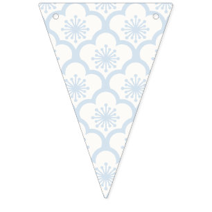 Soft Sakura Powder Blue - Neutral Bunting Flags