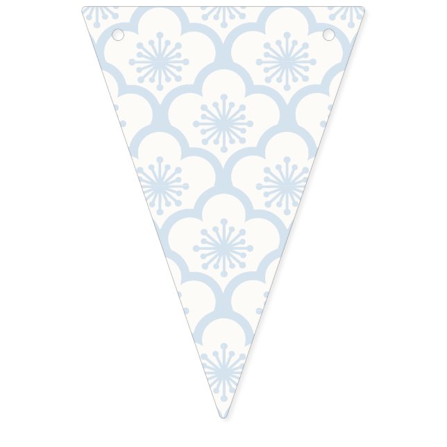 Soft Sakura Powder Blue - Neutral Bunting Flags (First Flag)