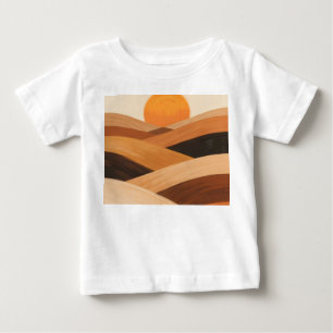 Soft Sand Waves at Sunset Baby T-Shirt