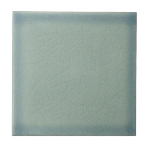 Soft Seawashed Green Duotone Antique Faux Crackle Tile