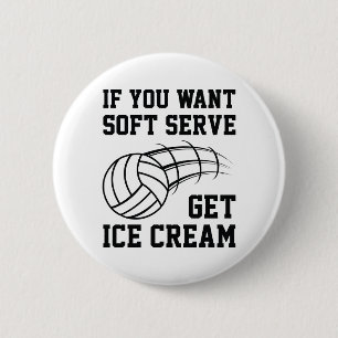 Soft Serve Ice Cream 2 Inch Round Button
