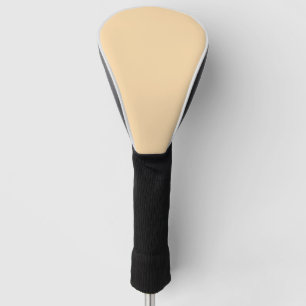 soft shade Cream Design Branded Leather Golf Head Cover