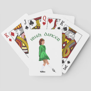 Soft Shoe Irish Dancer in Green Playing Cards
