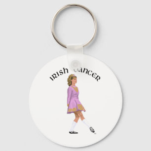Soft Shoe Irish Dancer in Pink Keychain