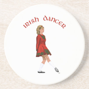 Soft Shoe Irish Dancer in Red Coaster