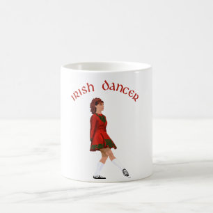Soft Shoe Irish Dancer in Red Coffee Mug