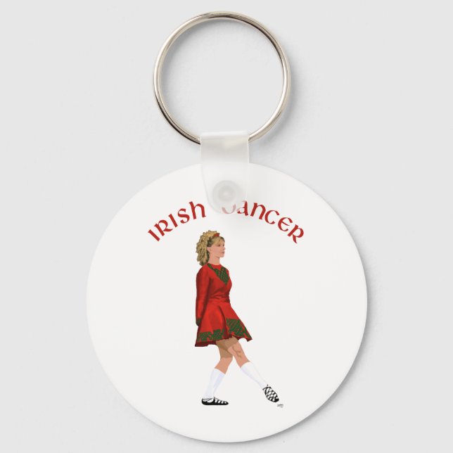 Soft Shoe Irish Dancer in Red Keychain (Front)