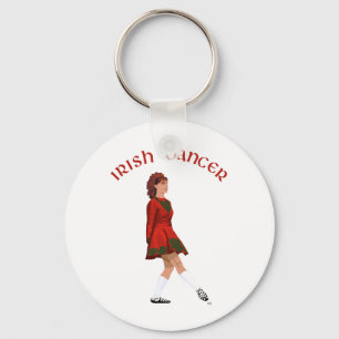 Soft Shoe Irish Dancer in Red Keychain