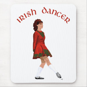Soft Shoe Irish Dancer in Red Mouse Pad