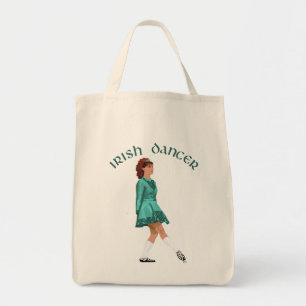 Soft Shoe Irish Dancer in Turquoise Tote Bag