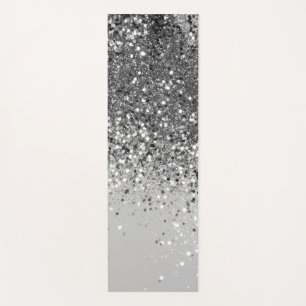 Soft Silver Gray Glitter #1 Yoga Mat