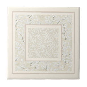 Soft simple fern design  tile