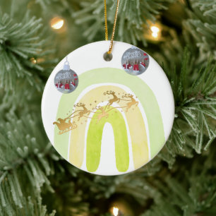 Soft Simple Funny Cute Christmas Bell Ceramic Ornament