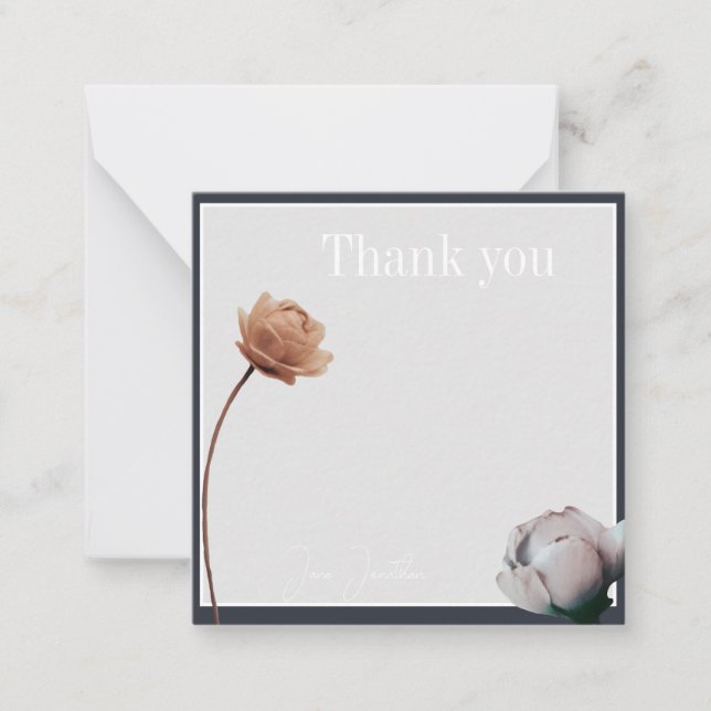 Soft simple  minimal bloom card (Front)