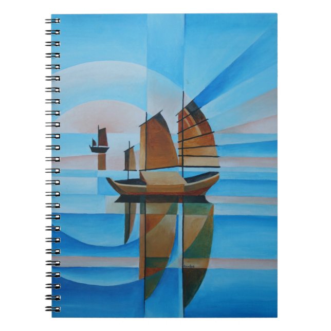 Soft Skies, Cerulean Seas and Cubist Junks Notebook (Front)