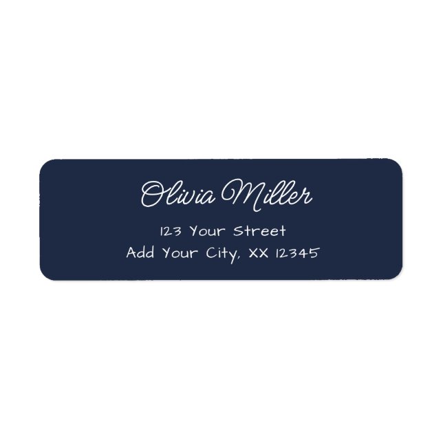 Soft Sky Blue - Modern Address Label (Front)