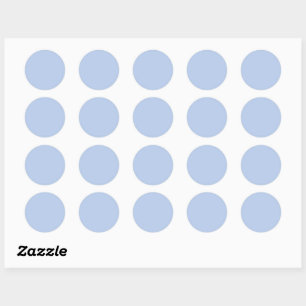 Soft Sky Blue Round Sticker