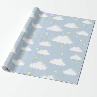 Soft Sky Clouds Wrapping Paper