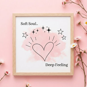 Soft Soul Wall Art – Modern Aesthetic Home Decor