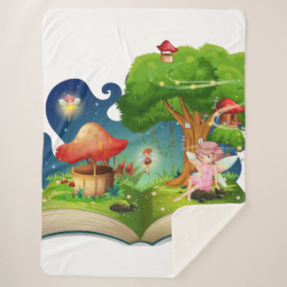 Soft Sparkle Friends Sherpa Blanket