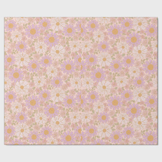 Soft Spring Florals Boho Wrapping Paper