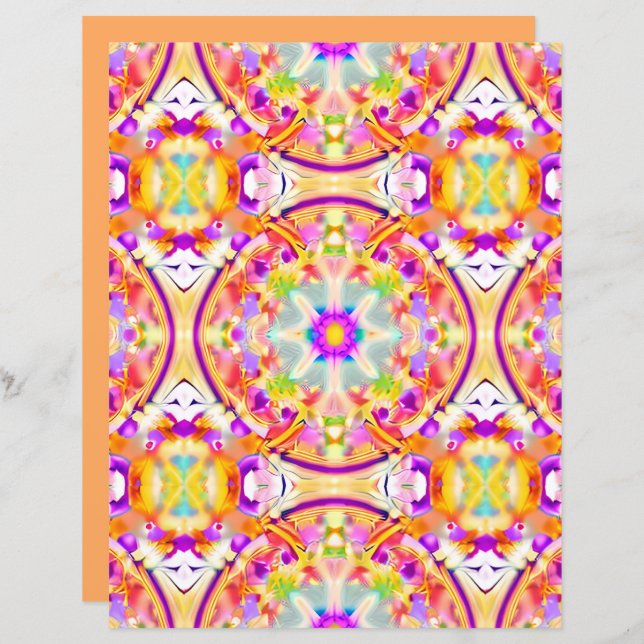 Soft Spring Pastels Tie Dye Pattern  (Front/Back)