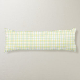 Soft Spring Plaid Body Pillow