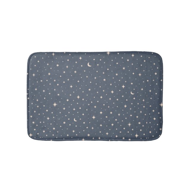 Soft Star Pattern Aesthetic Bath Mat (Front)