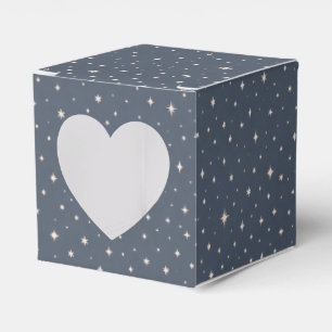 Soft Star Pattern Aesthetic Favor Box