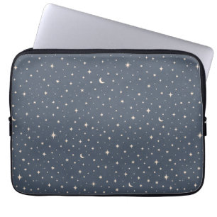 Soft Star Pattern Aesthetic Laptop Sleeve