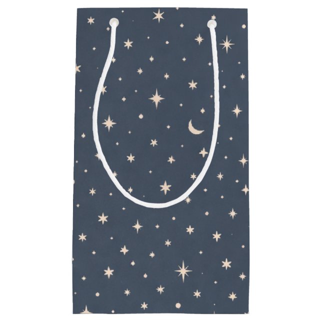 Soft Star Pattern Aesthetic Small Gift Bag (Front)