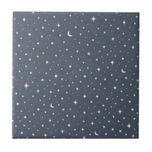 Soft Star Pattern Aesthetic Tile