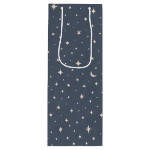 Soft Star Pattern Aesthetic Wine Gift Bag