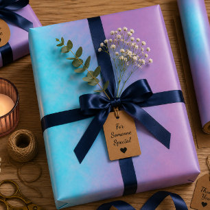 Soft Static Between Stars Wrapping Paper Sheet