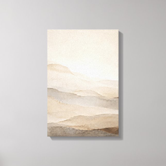 Soft Strata — Aurema Canvas Print (Front)