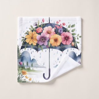 Soft & Stylish Home Decor Essential Floral  Wash Cloth